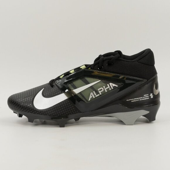 Nike Alpha Menace 4 Pro 'Black Light Smoke Grey' FD7037-001 Football size 11 - Picture 4 of 9